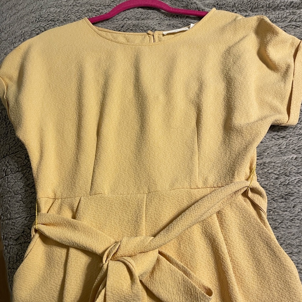 Lush yellow Textured Romper (adorable!) - Picture 6 of 7